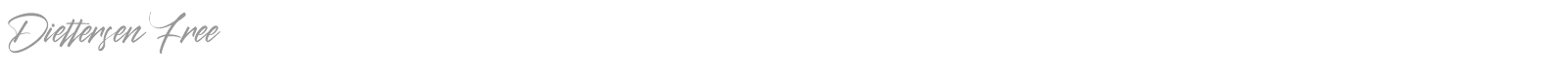 Diettersen font preview
